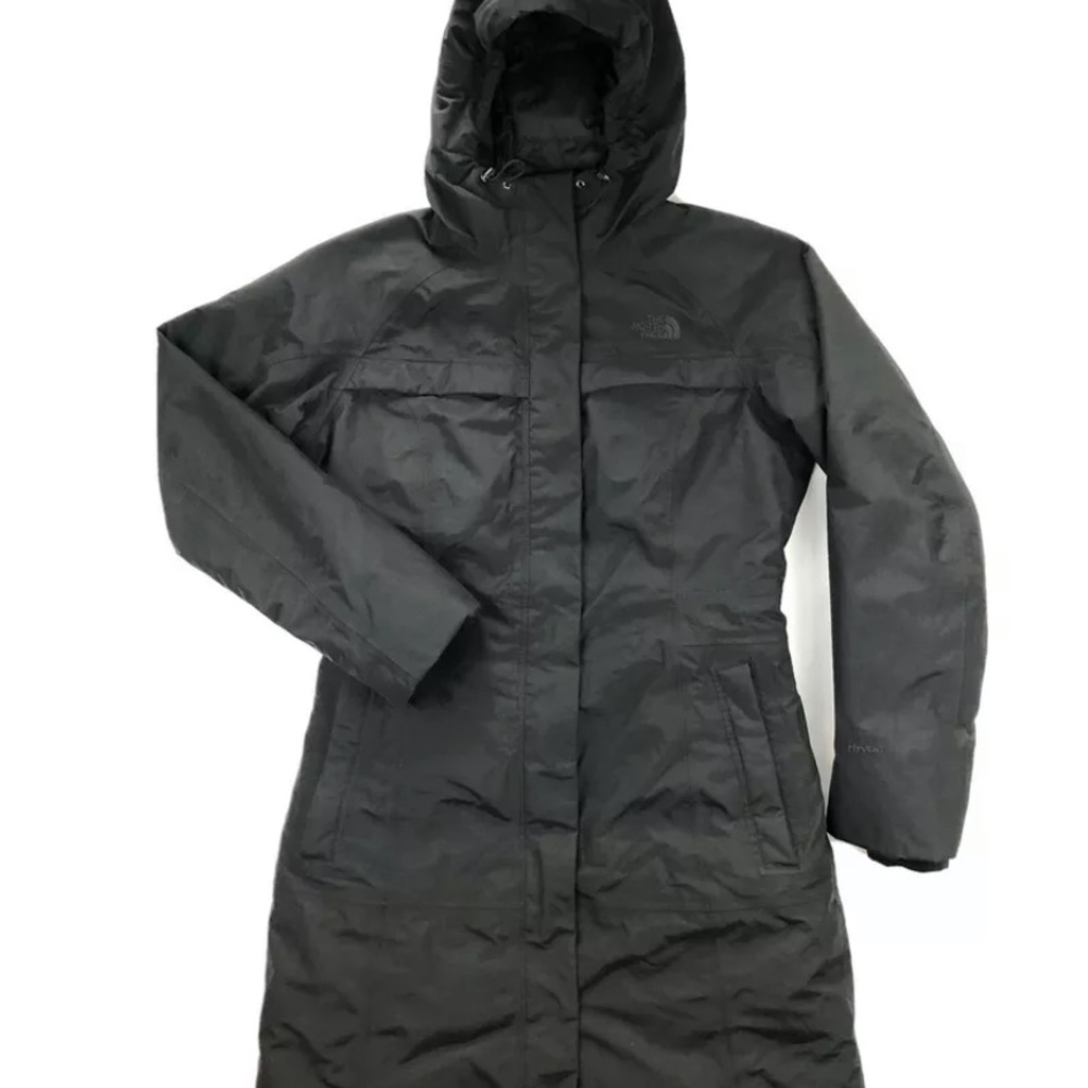 Womens North Face Goose Down coat parka long thick